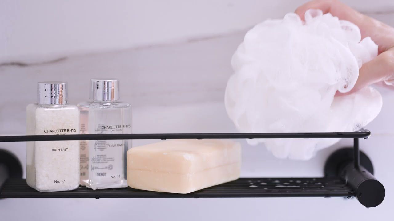 Bathroom Butler's 4620 Shower Rack in Matte Black