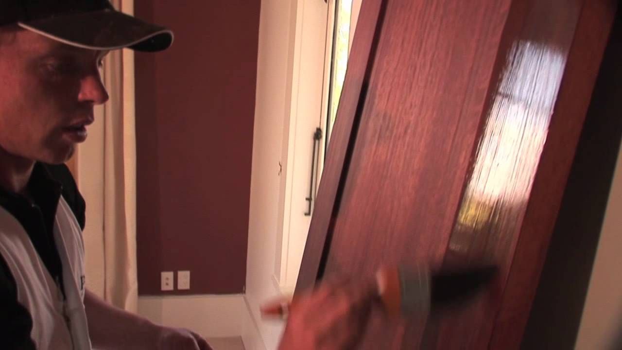 How to varnish a door with Resene Aquaclear waterborne urethane varnish