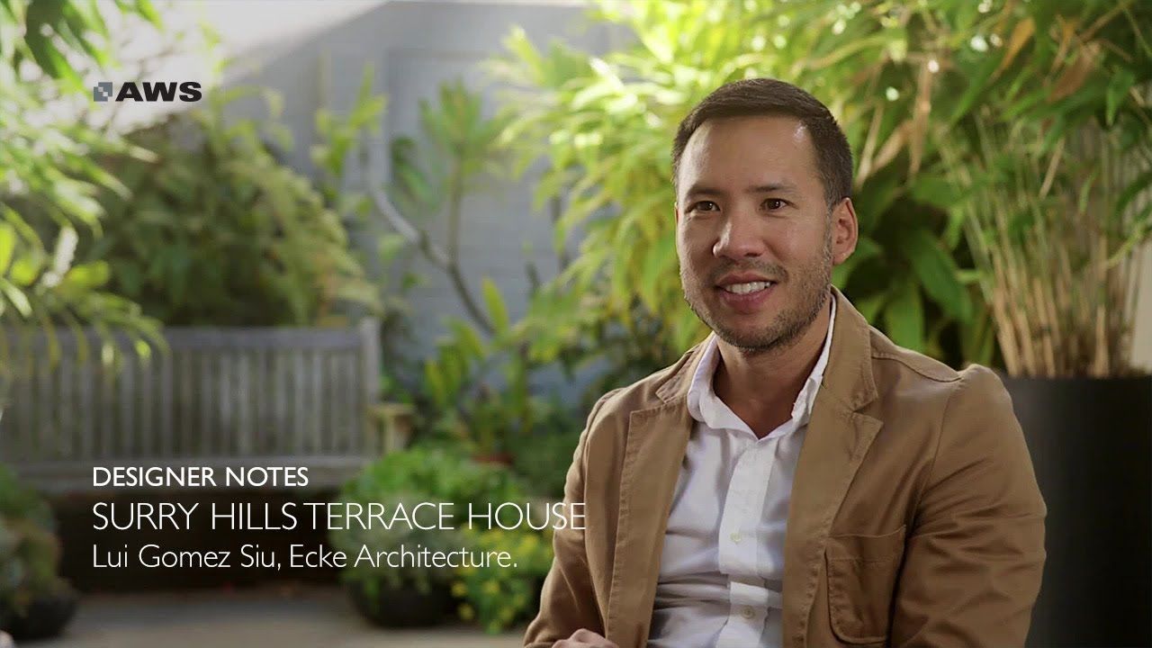 AWS Designer Notes - Surry Hills Terrace House - Luis Gomez Siu - Ecke Architecture