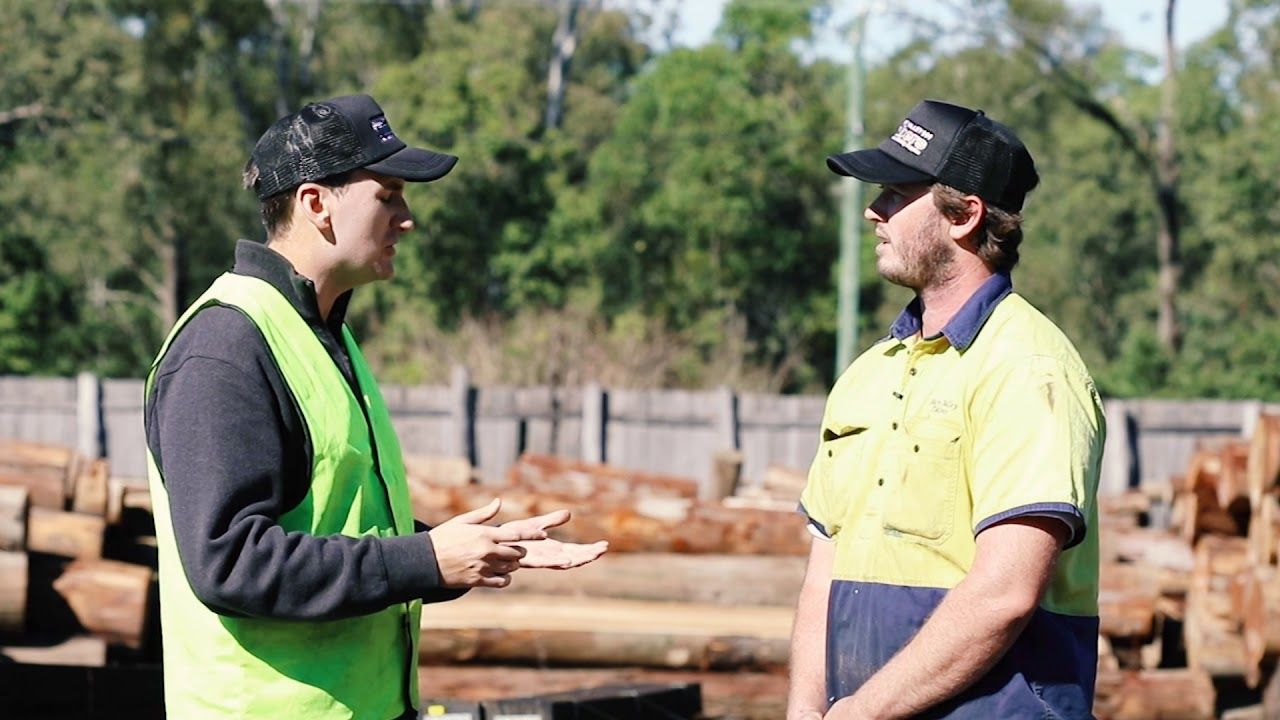 Responsible Wood on location with Mary Valley Timbers