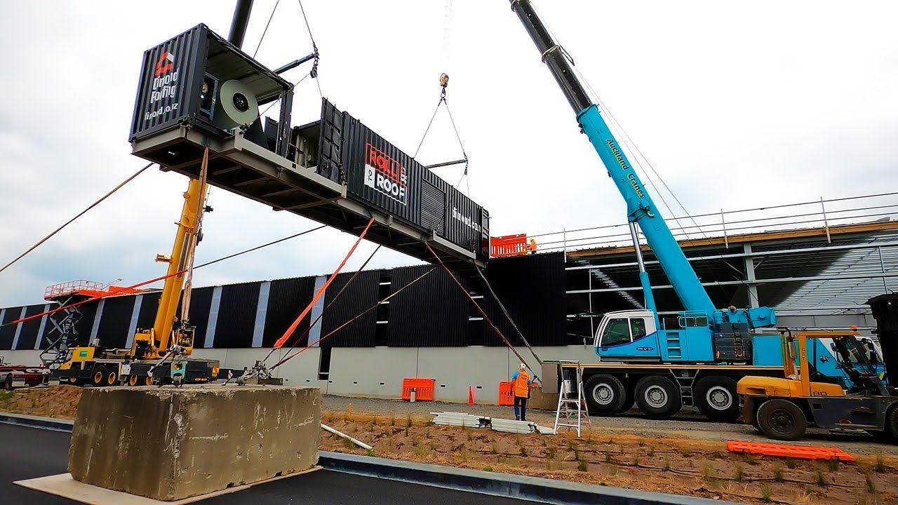 Roll to Roof: Onsite rollforming direct to roof height