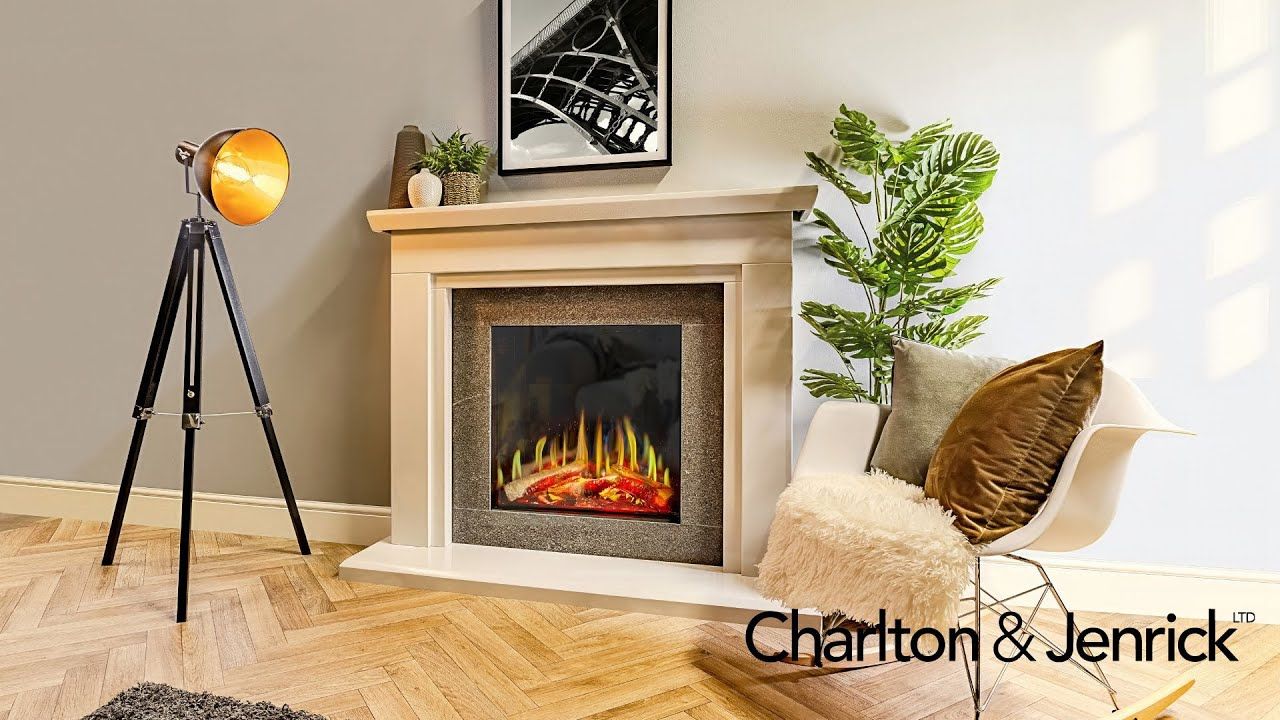 Luminosa 62 in Pudsey Marble Sapphire Surround | Charlton and Jenrick
