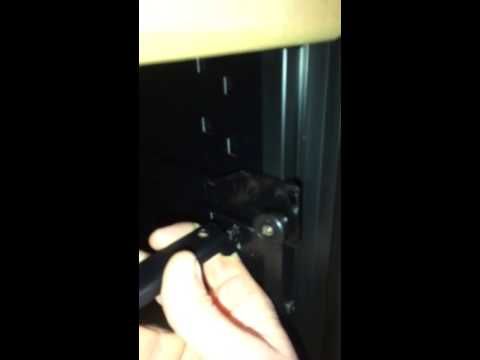 How to fix a loose bracing bar in a EuroCave wine cabinet