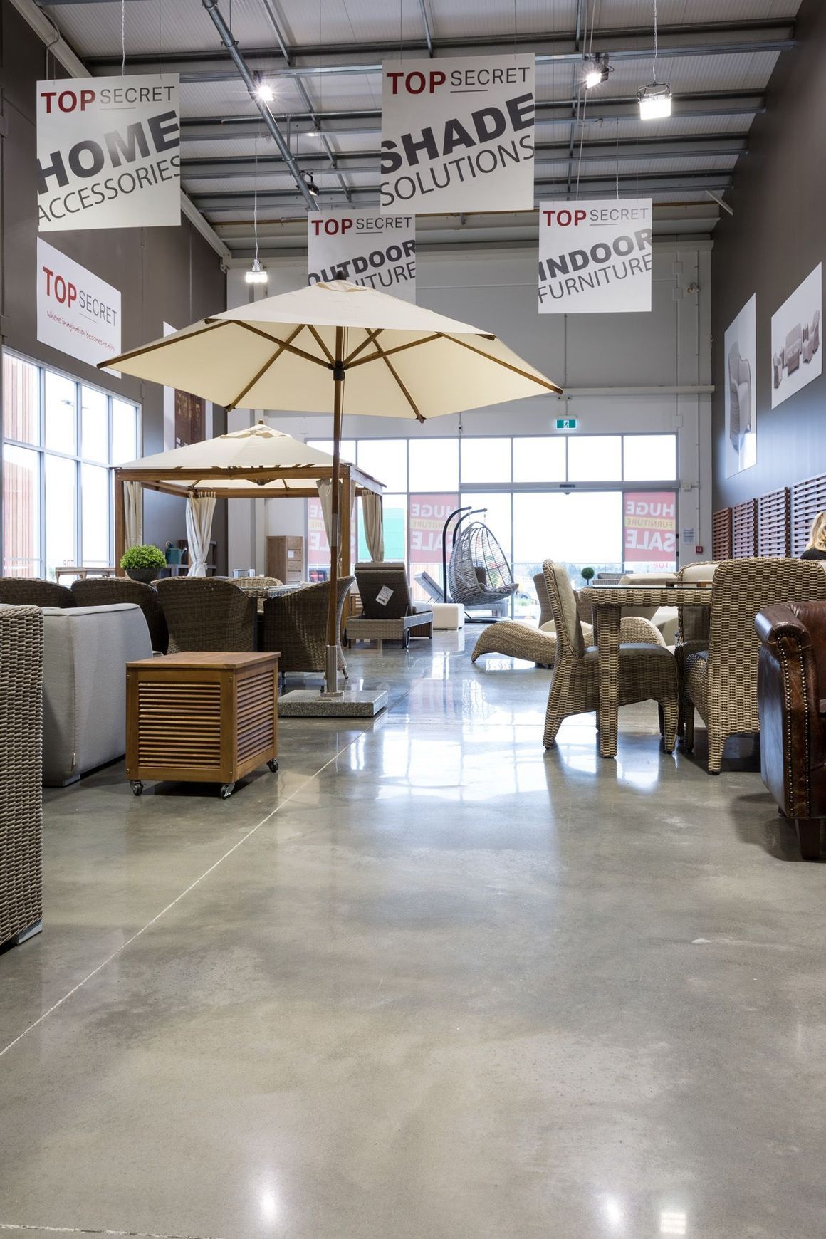 Warehouse Diamond Polished Concrete Floor