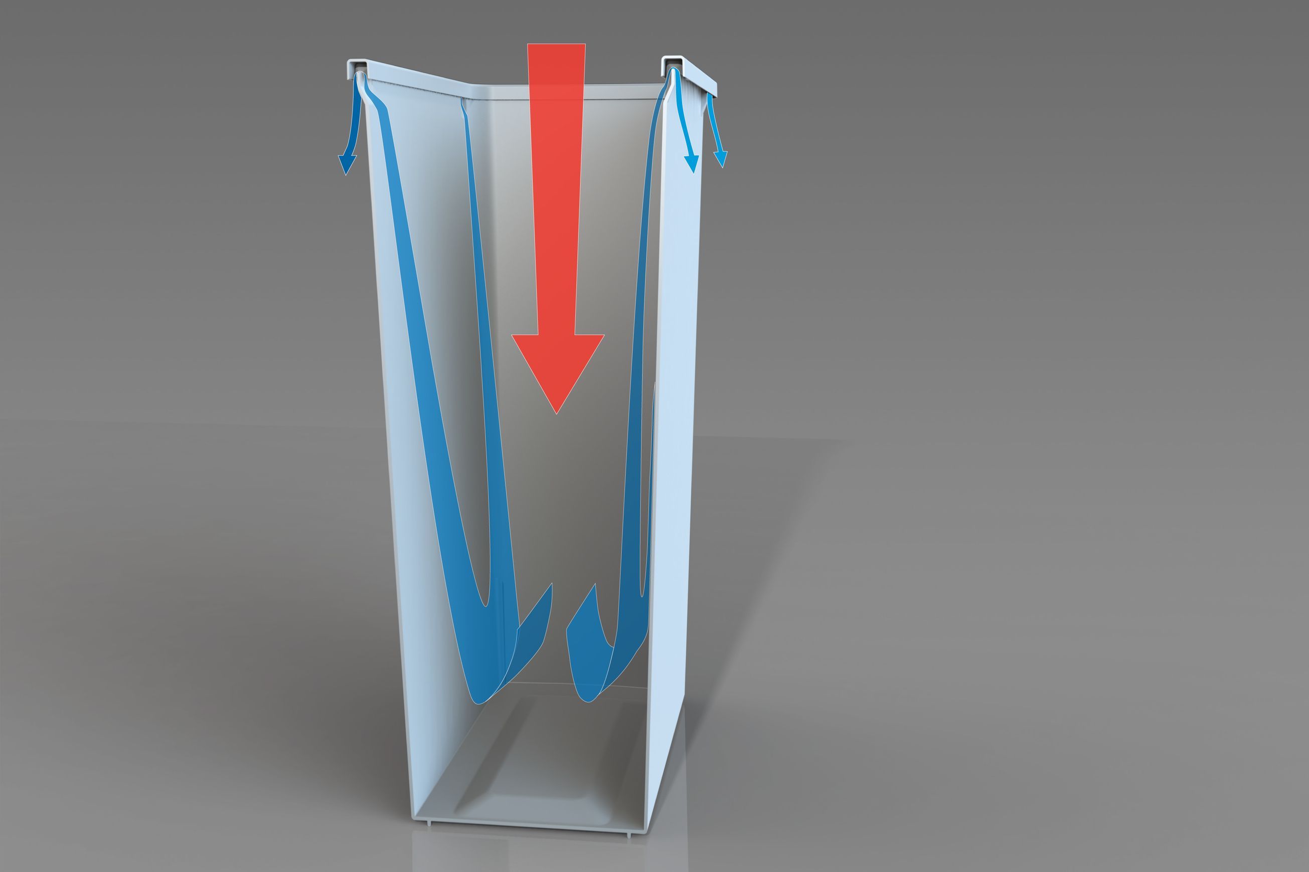 Compact Bin Storage - 2 x 40 Litre Bucket - Door Pull