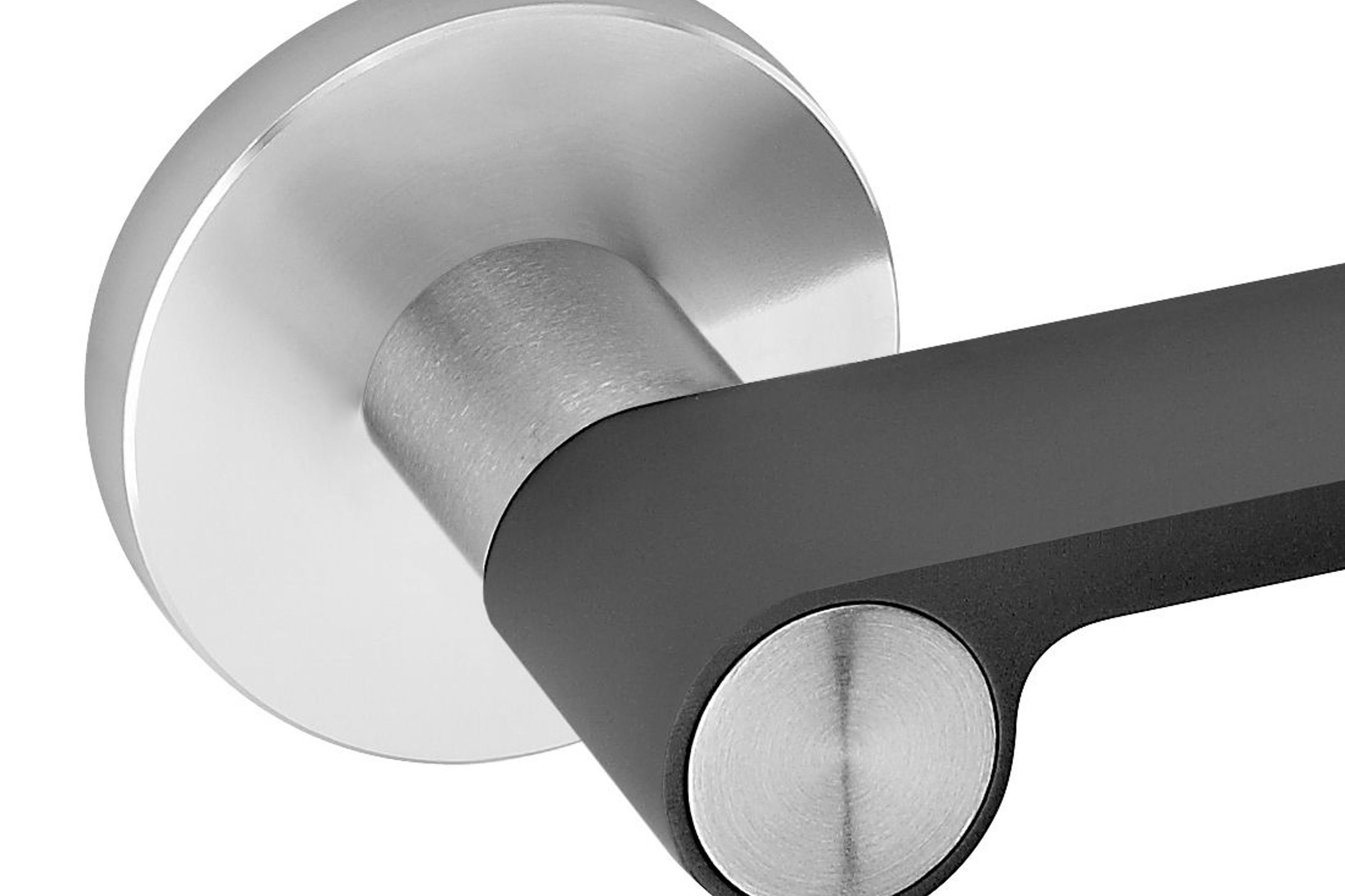 'Outline Black' Lever Handle on Standard Rose