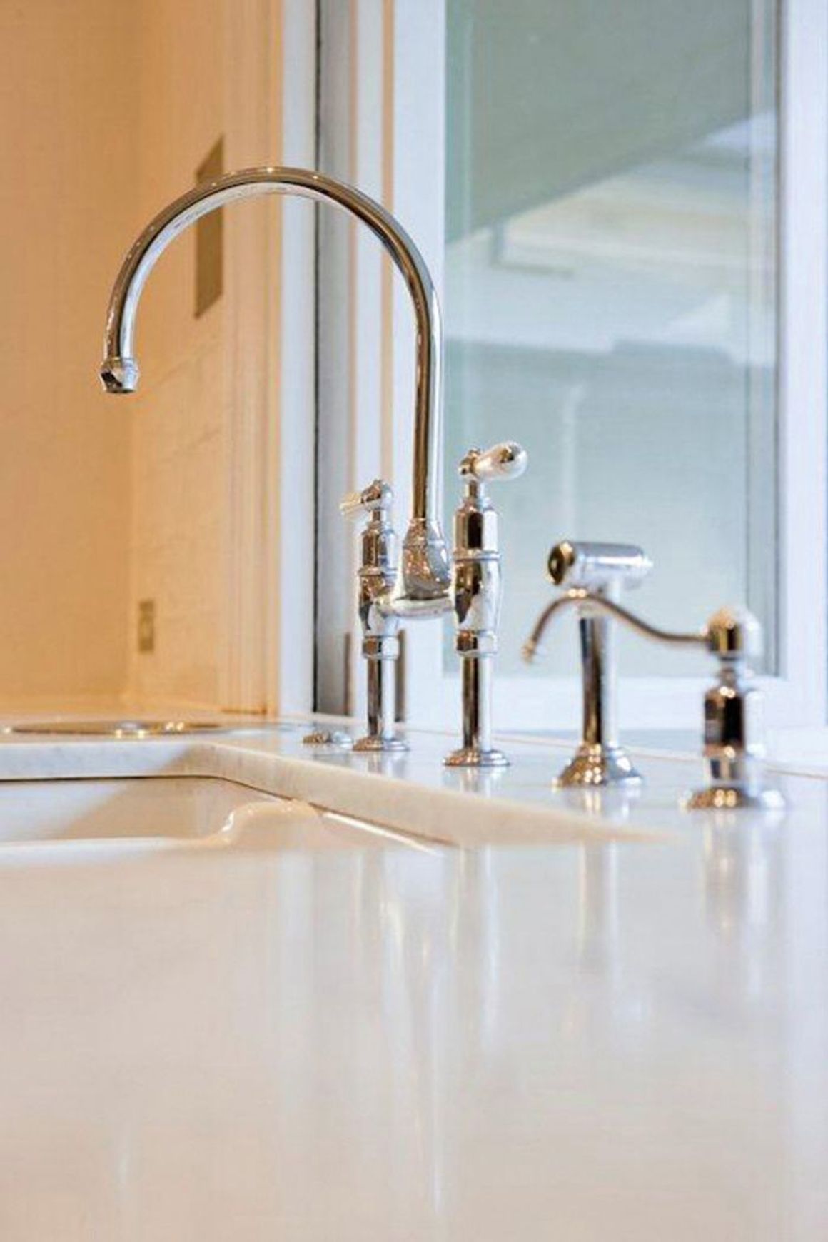 Perrin & Rowe Ionian Kitchen Tap Mixer With Spray Rinse
