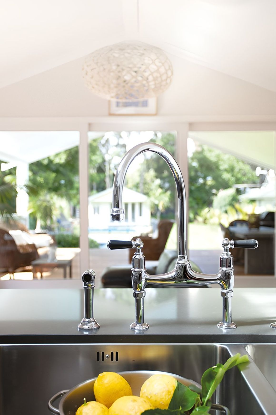 Perrin & Rowe Ionian Kitchen Tap Mixer With Spray Rinse