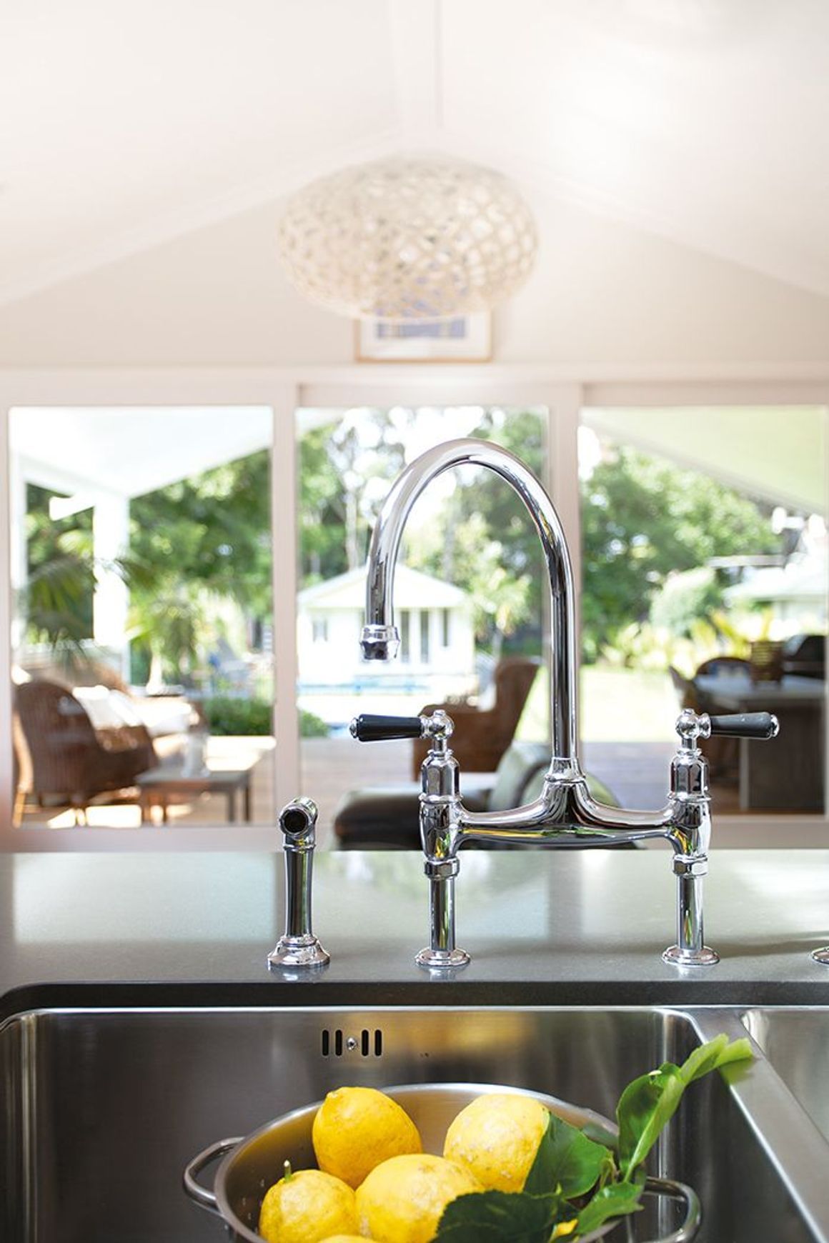 Perrin & Rowe Ionian Kitchen Tap Mixer With Spray Rinse