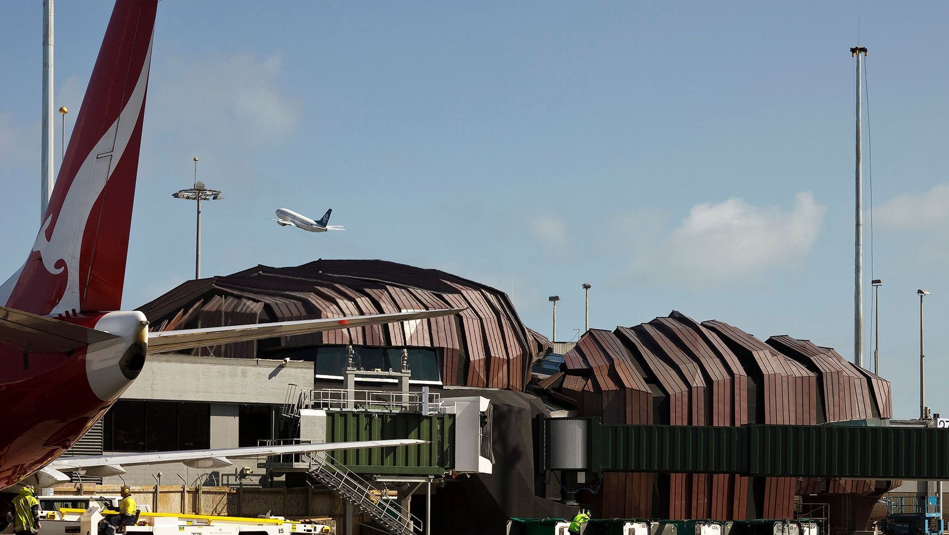 The Rock, Wellington Airport banner