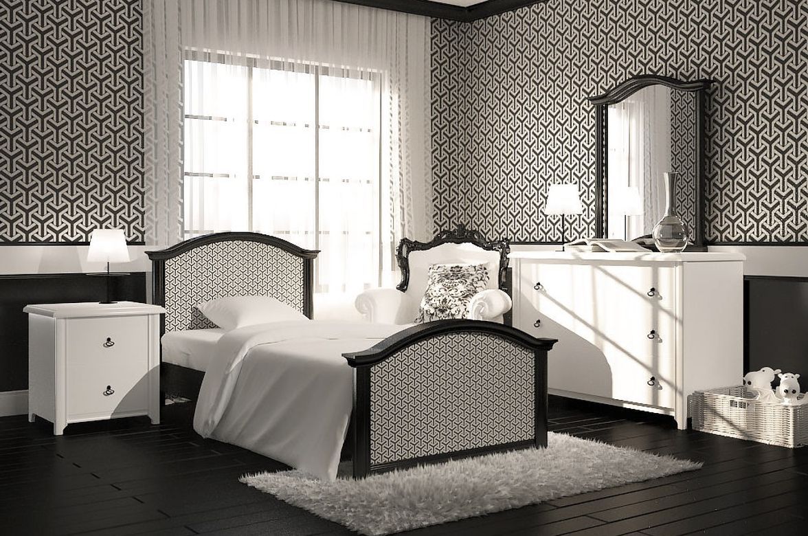 Black and White Bedroom