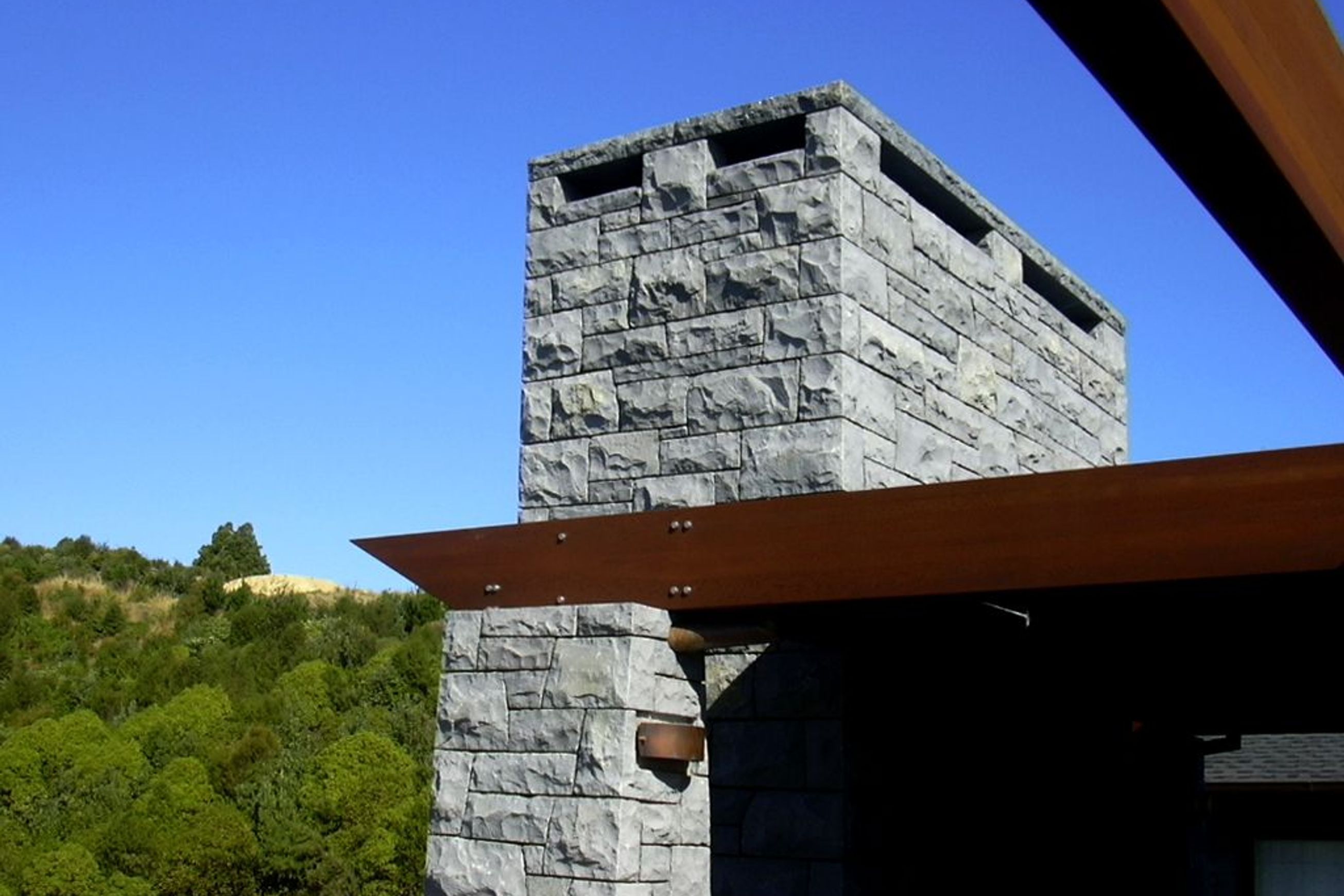 Stone Fireplaces & Chimneys