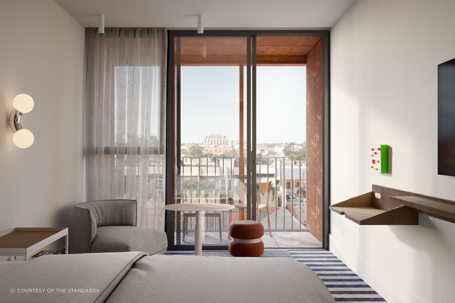 The brief specified ‘soft industrialism, youthful eclecticism with a sophisticated palette of materials’.