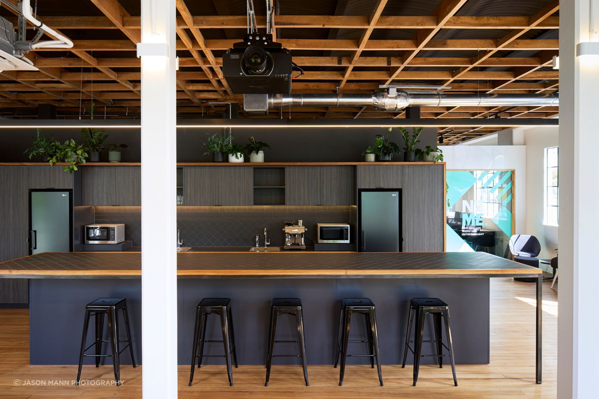 The interior has all the modern comforts for the NZME team.