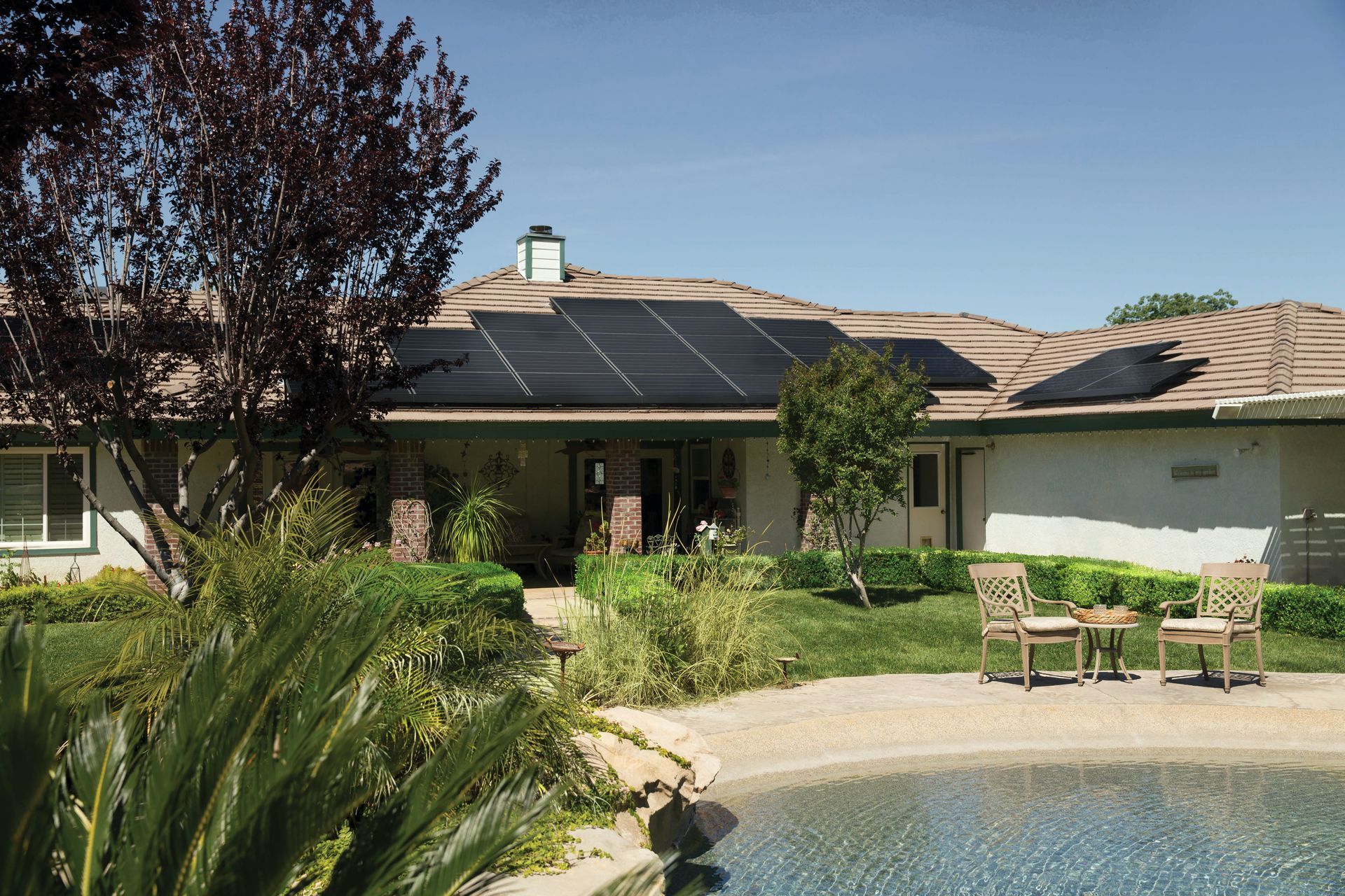 The number of panels needed depends in part on the peak electricity demand the home presents.