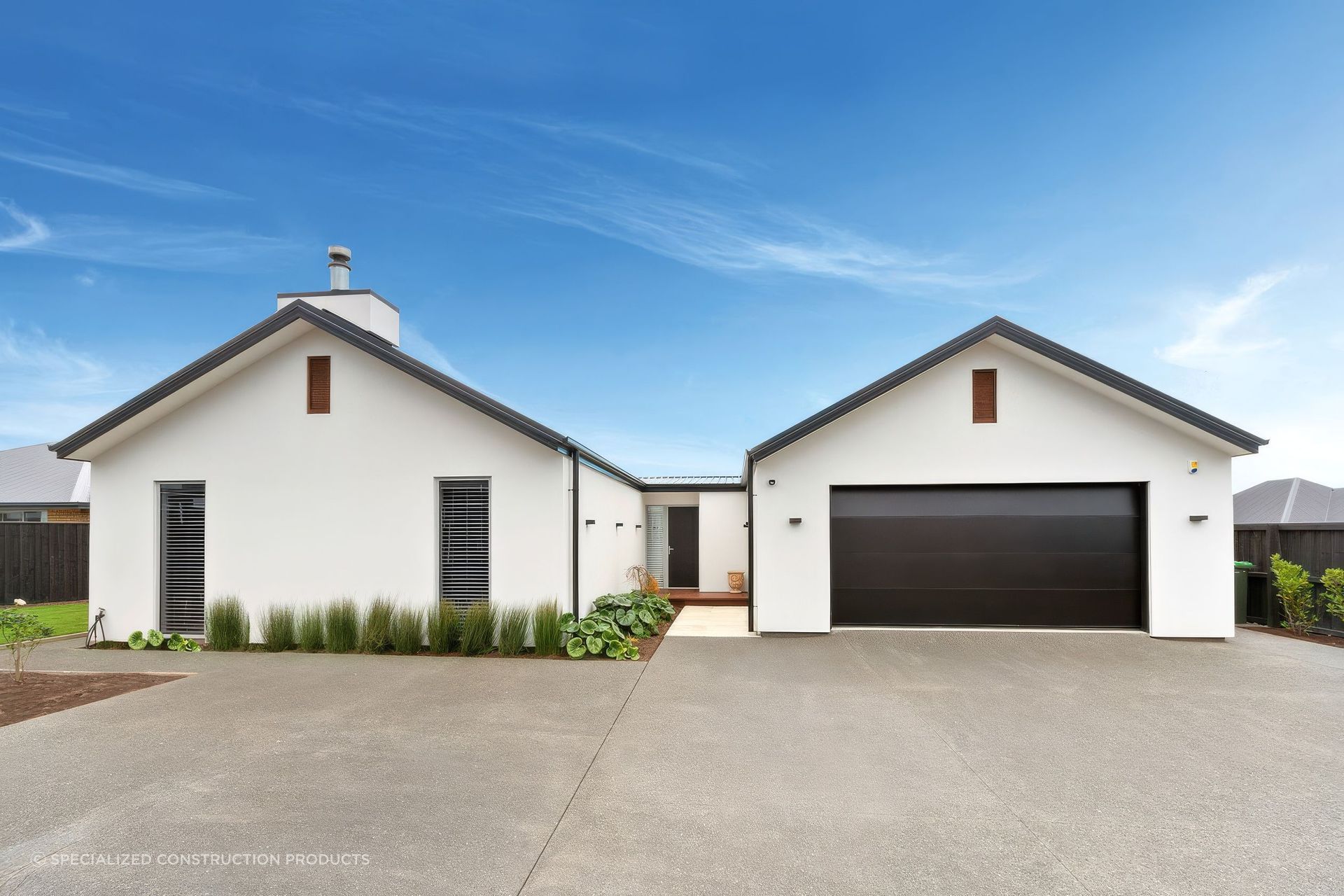 Home clad in EZpanel by Specialized Construction Systems.