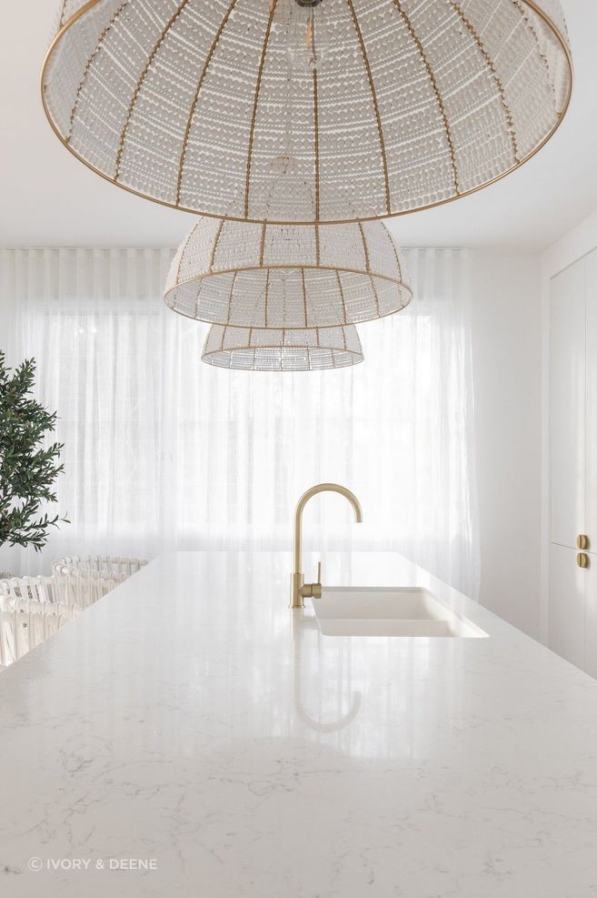 Ivory &amp; Deene's Estelle beaded dome pendant.