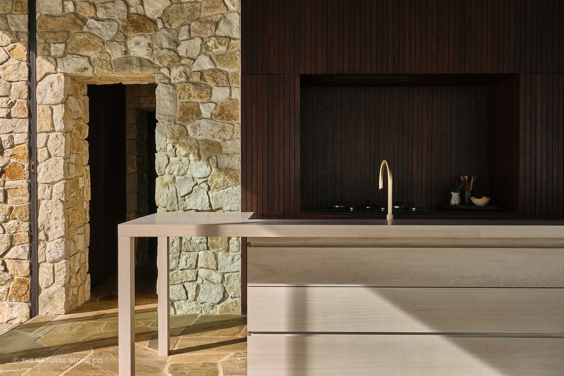 New Zealand limestone cladding from The Natural Stone Co.