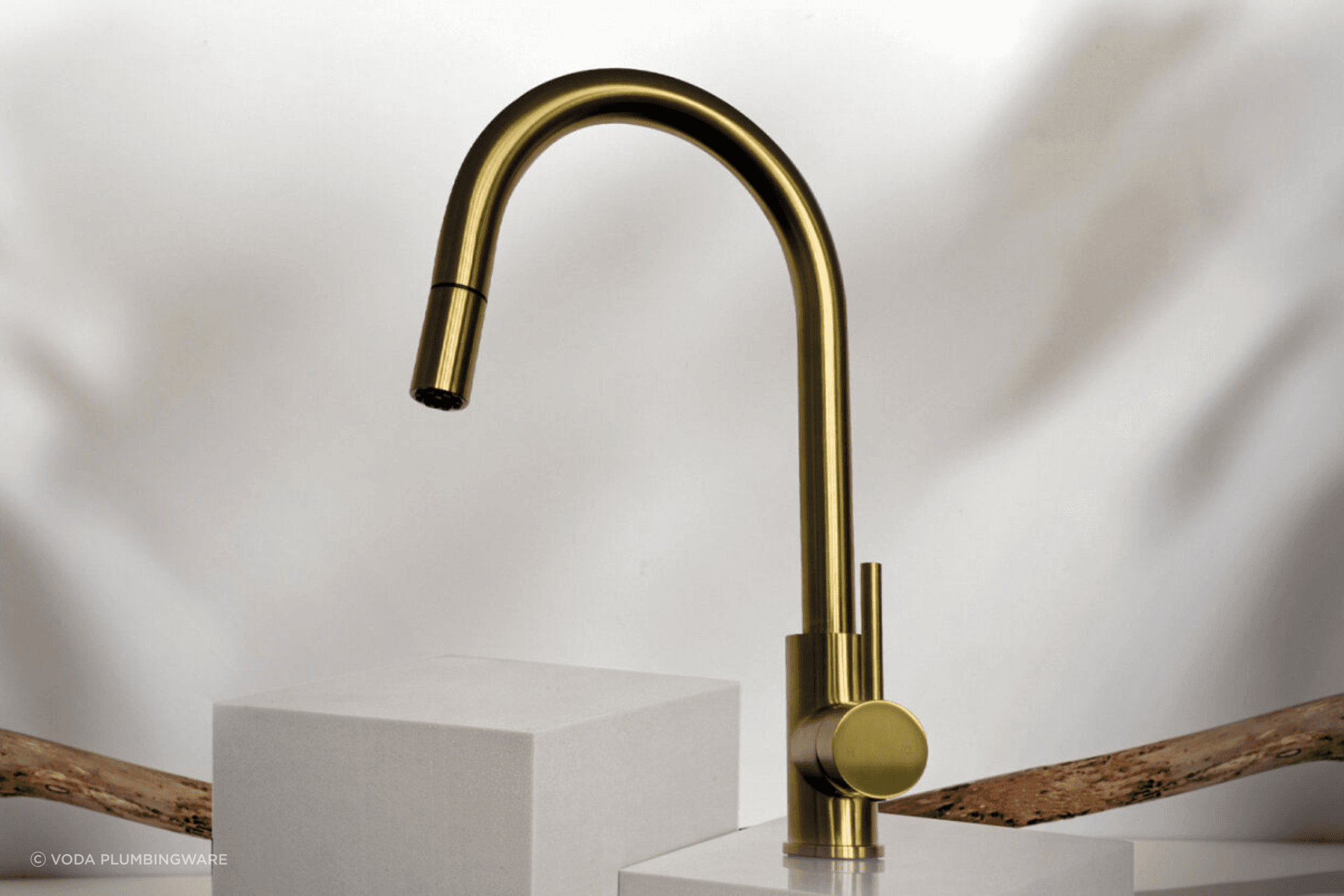 A more traditional interior design style may choose the warmer tones of brushed brass. 