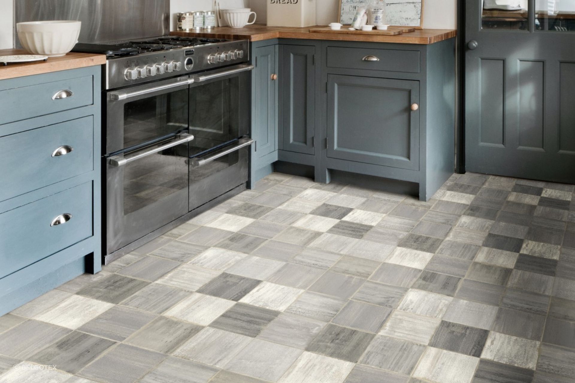 Vinyl flooring is soft and quiet underfoot.
