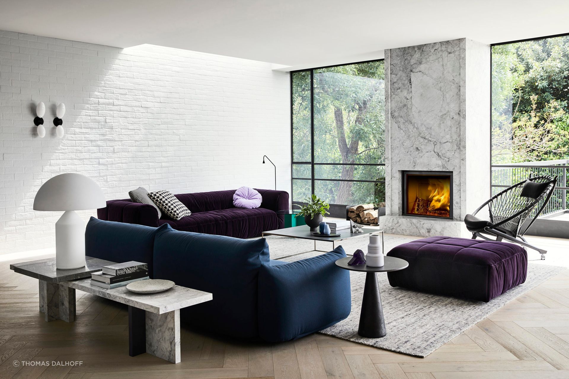 A houseplant adding understated style at Toorak House by Robert Harwood Architects. | Photography: Thomas Dalhoff