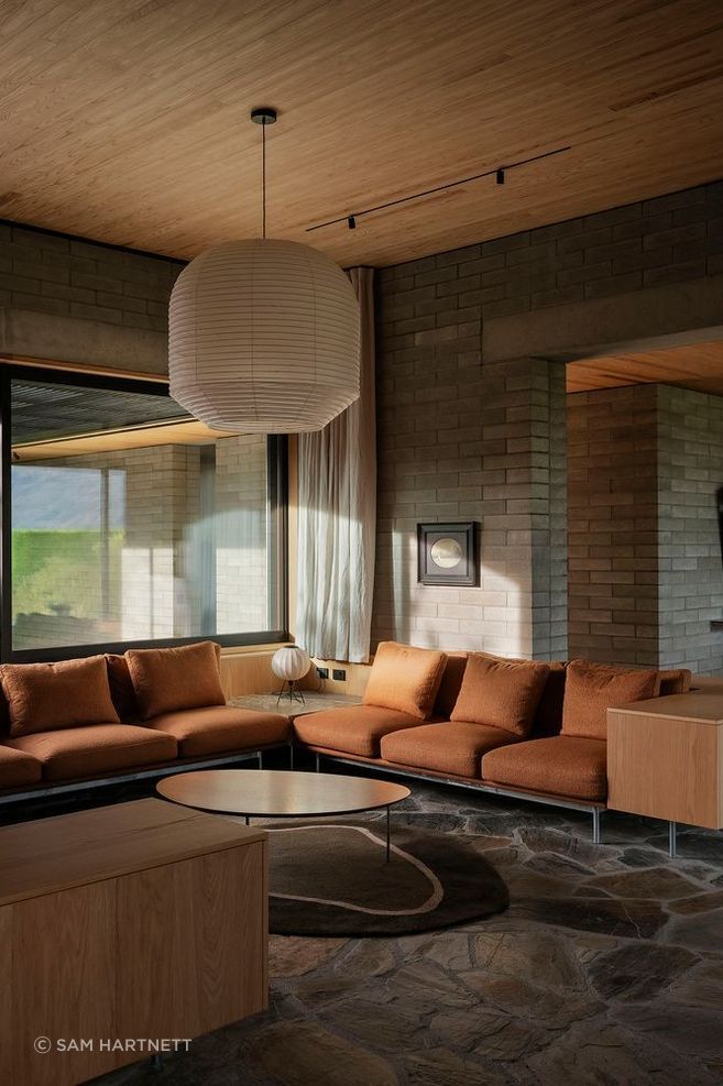 The S.K.I House features a tactile combination of materials.