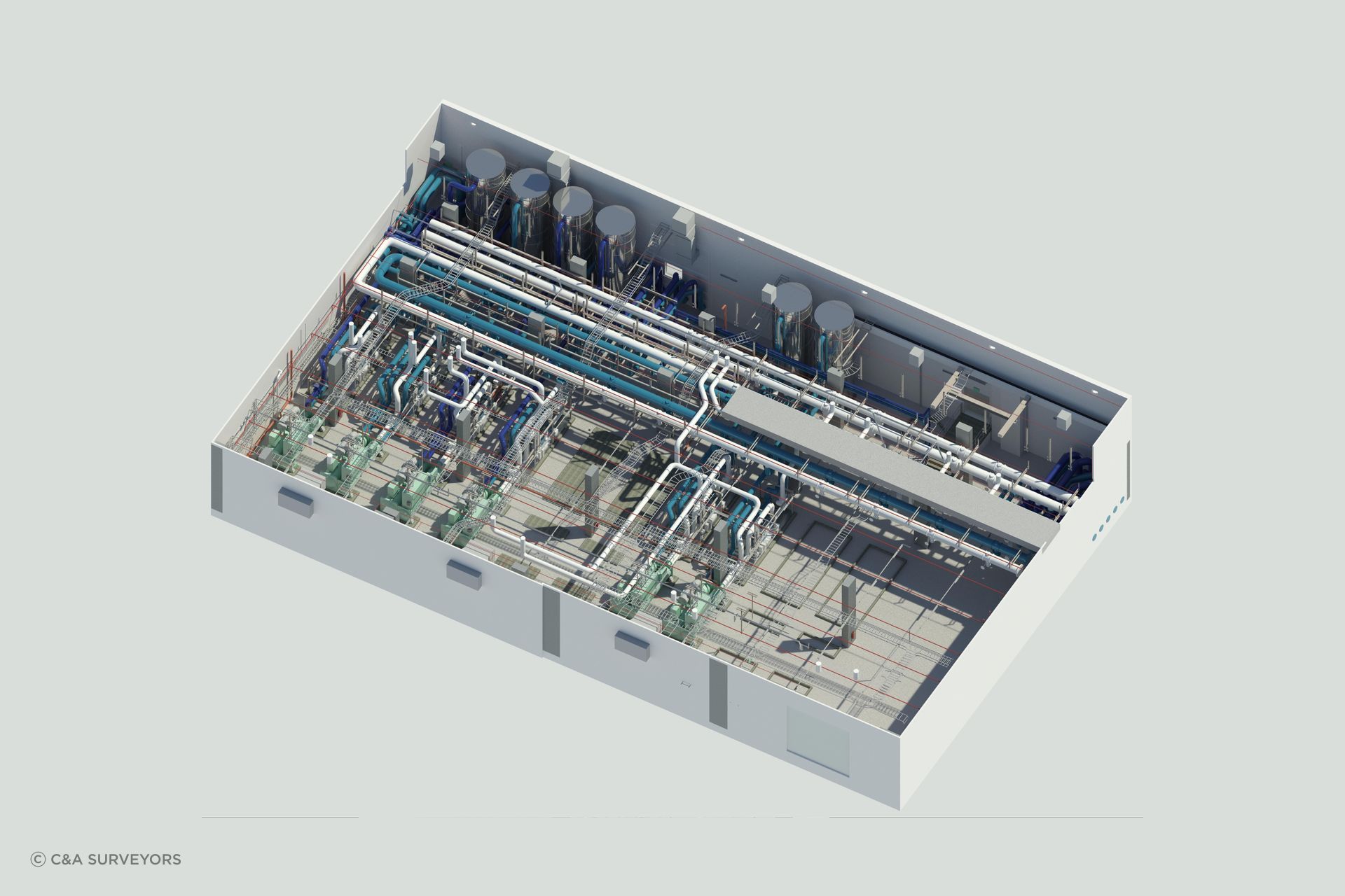 3D MEP Survey – warehouse, Alexandria.