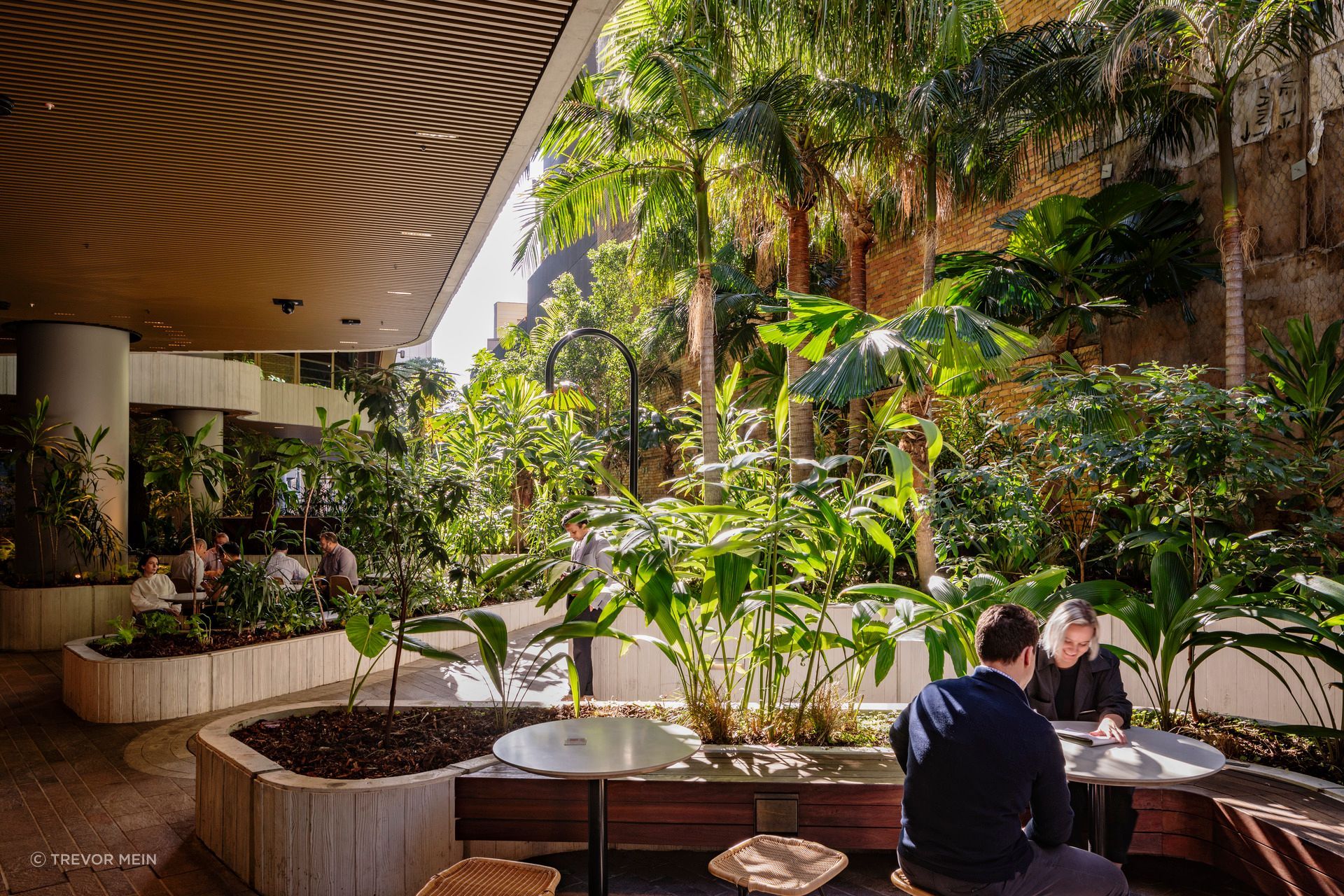 Outdoor working spaces are integrated at 80 Ann Street.