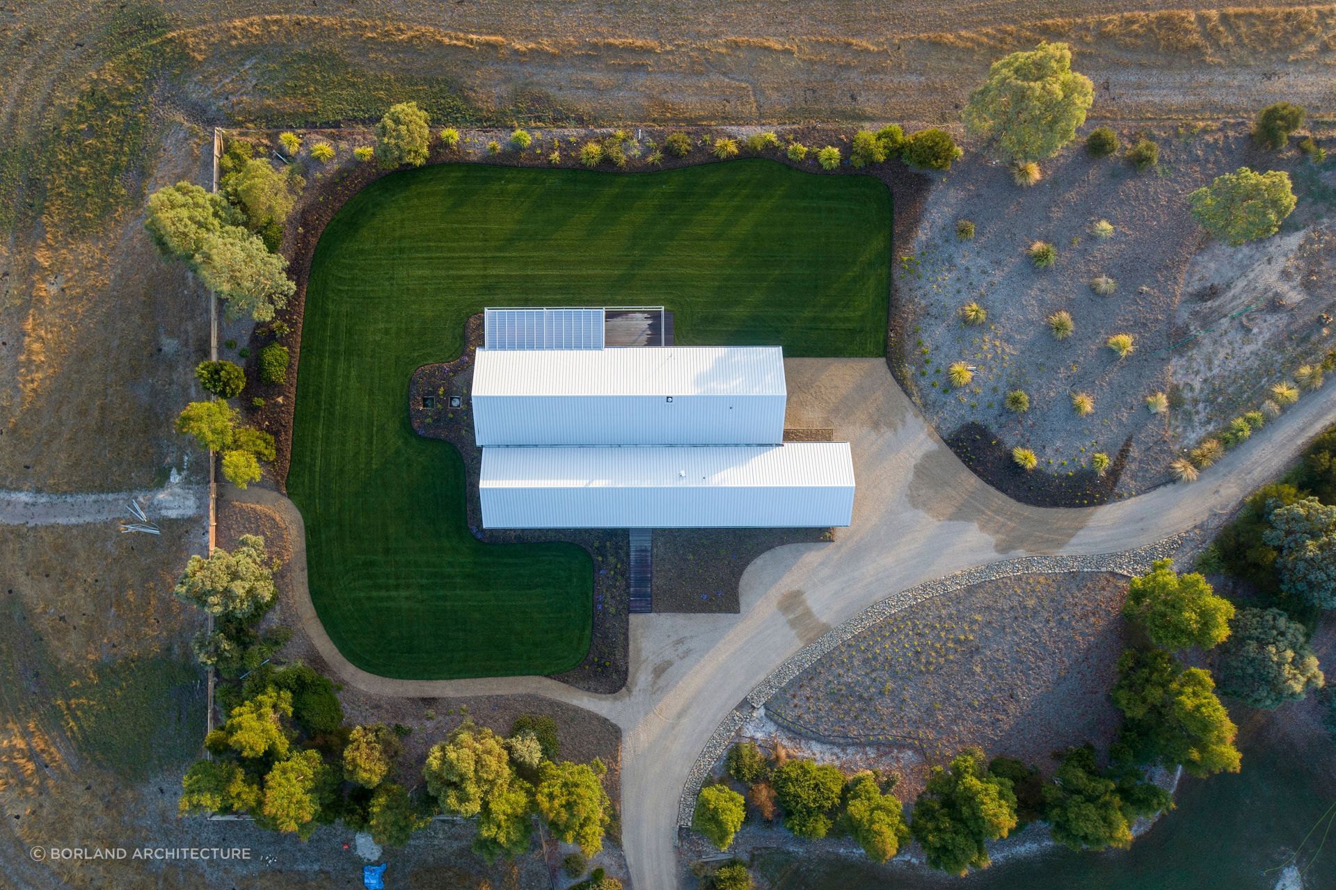 This high performance house by Borland Architecture shows how careful planning and orientation increases home performance.