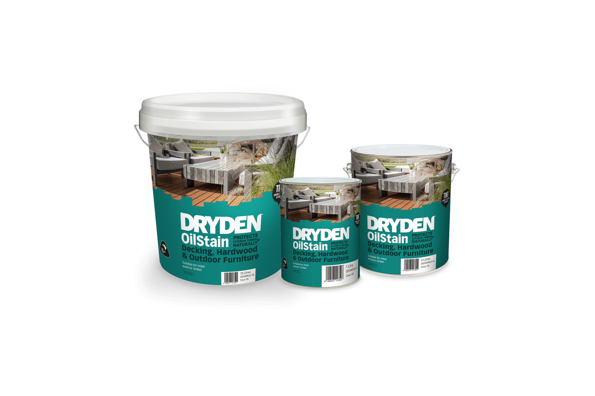 Dryden OilStain nourishes wood from within.