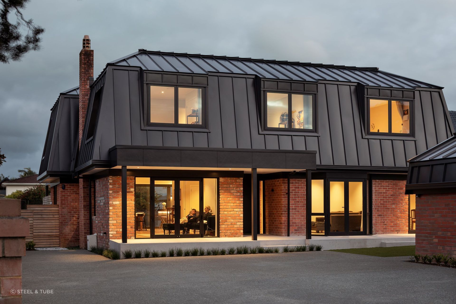 Standing seam roofs like Euroline® Seamlok Roofing evokes European elegance and sophistication.