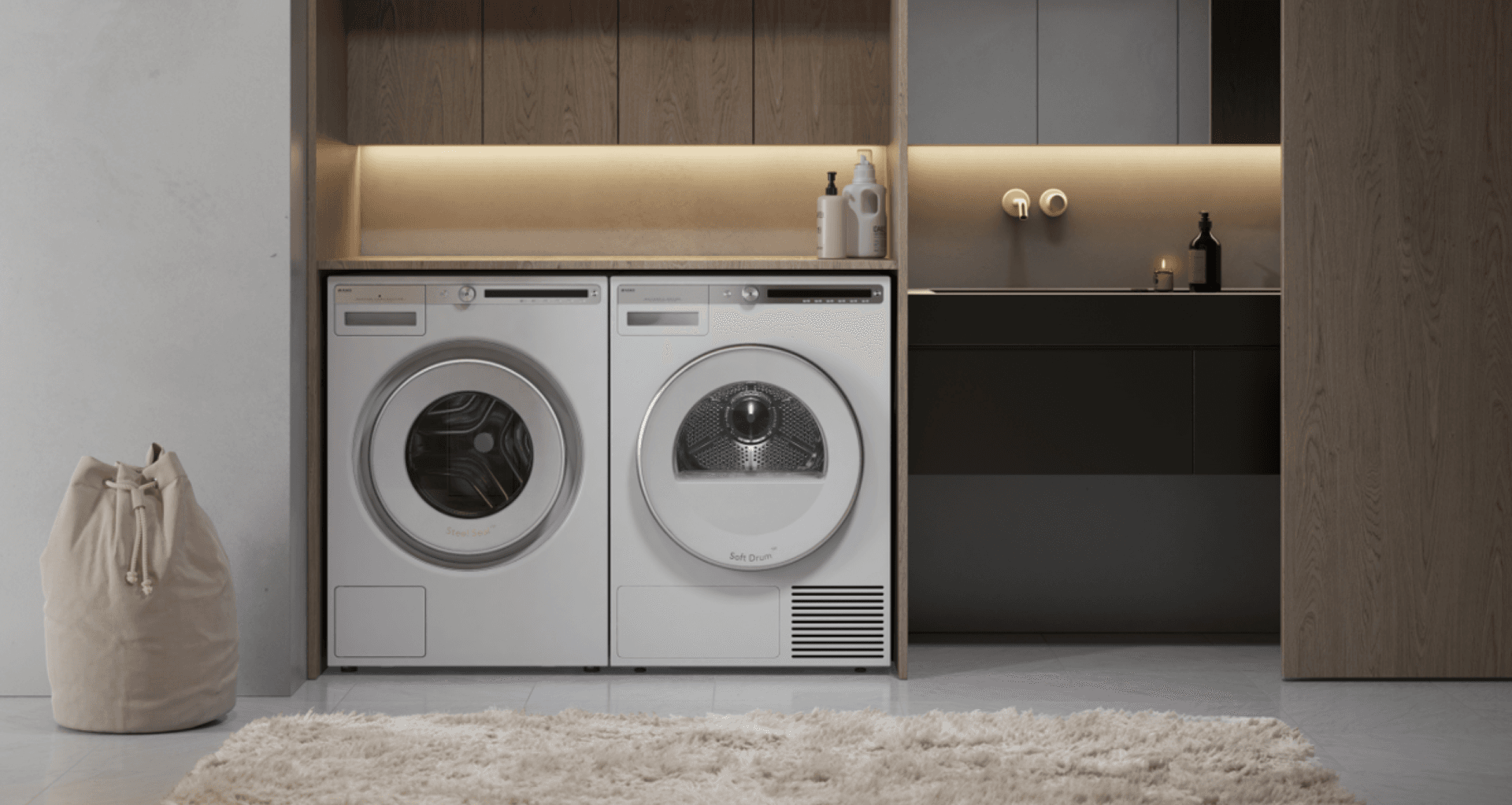 An ASKO Front Loader and Logic 8KG Dryer.