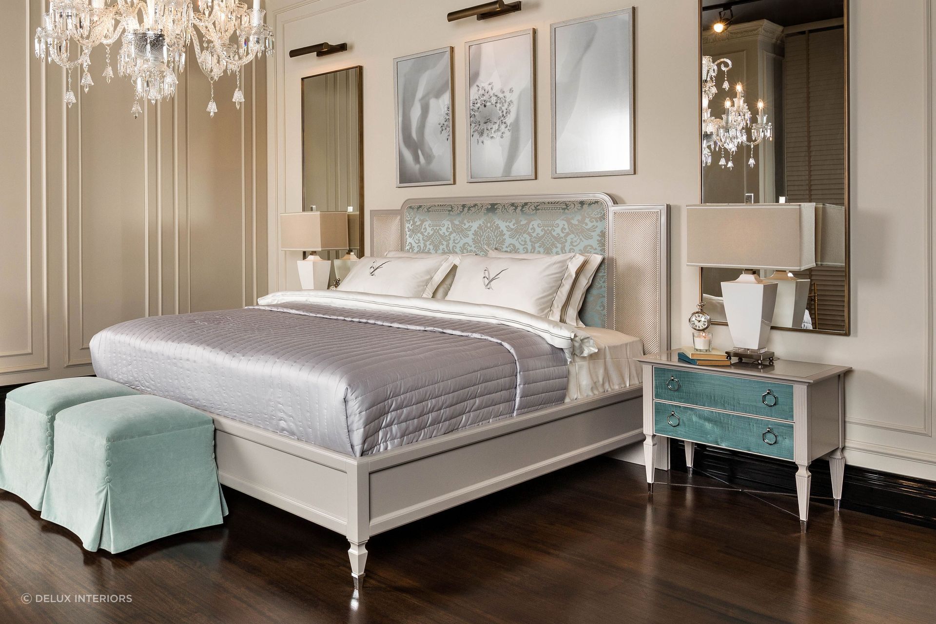 Options like the Laura Nightstand show how luxurious and timeless classical styling can be.