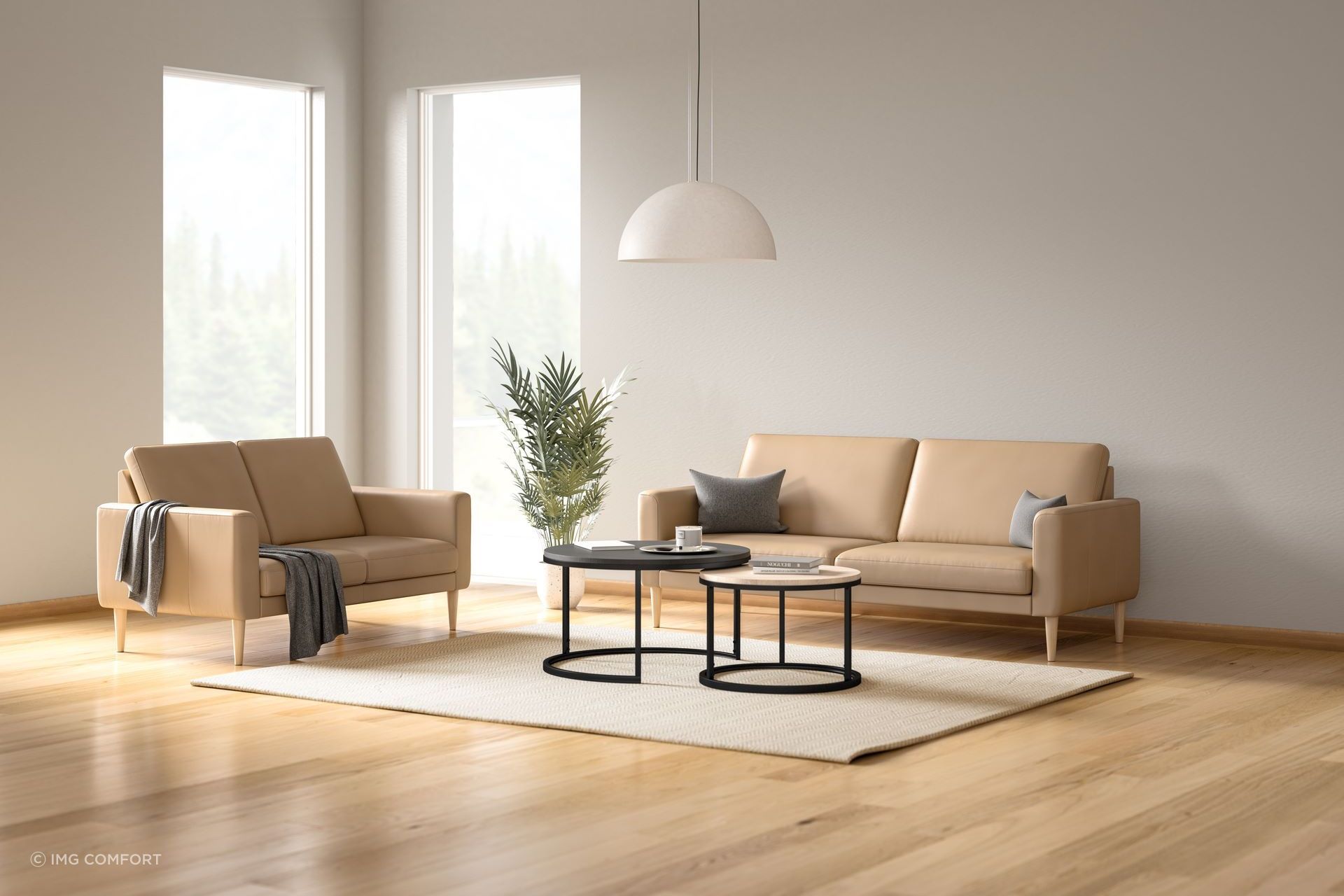 The Norbo Fixed Sofa from IMG Comfort is available in a range of colours from Trend Snow to Prime Black.