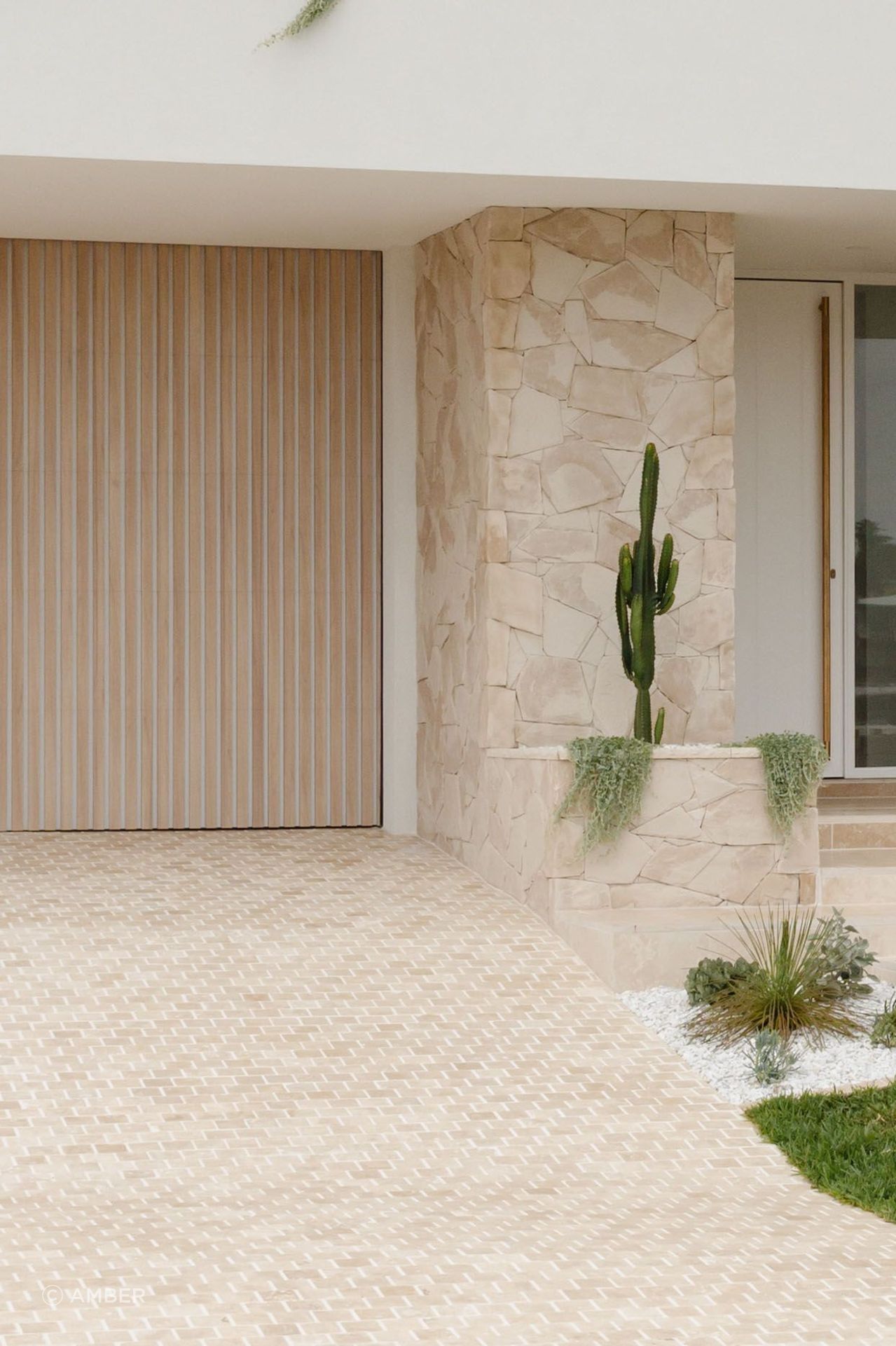 "The natural tones blend seamlessly into outdoor landscapes, and the stone feels timeless and luxurious."