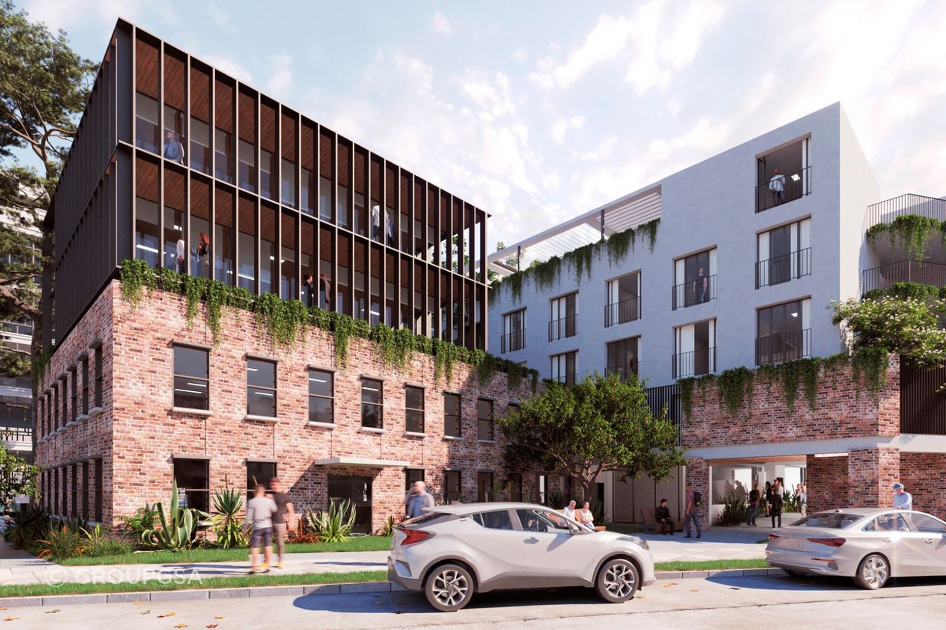 Exterior render of the Picket & Co development.