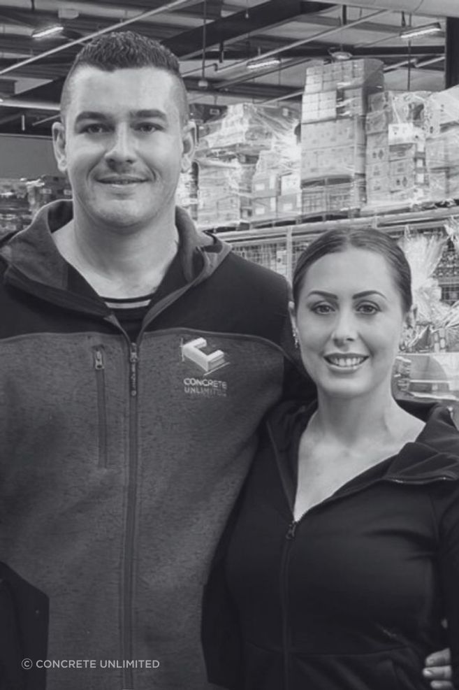 Ryan and Siobhan Berkett, founders of Concrete Unlimited