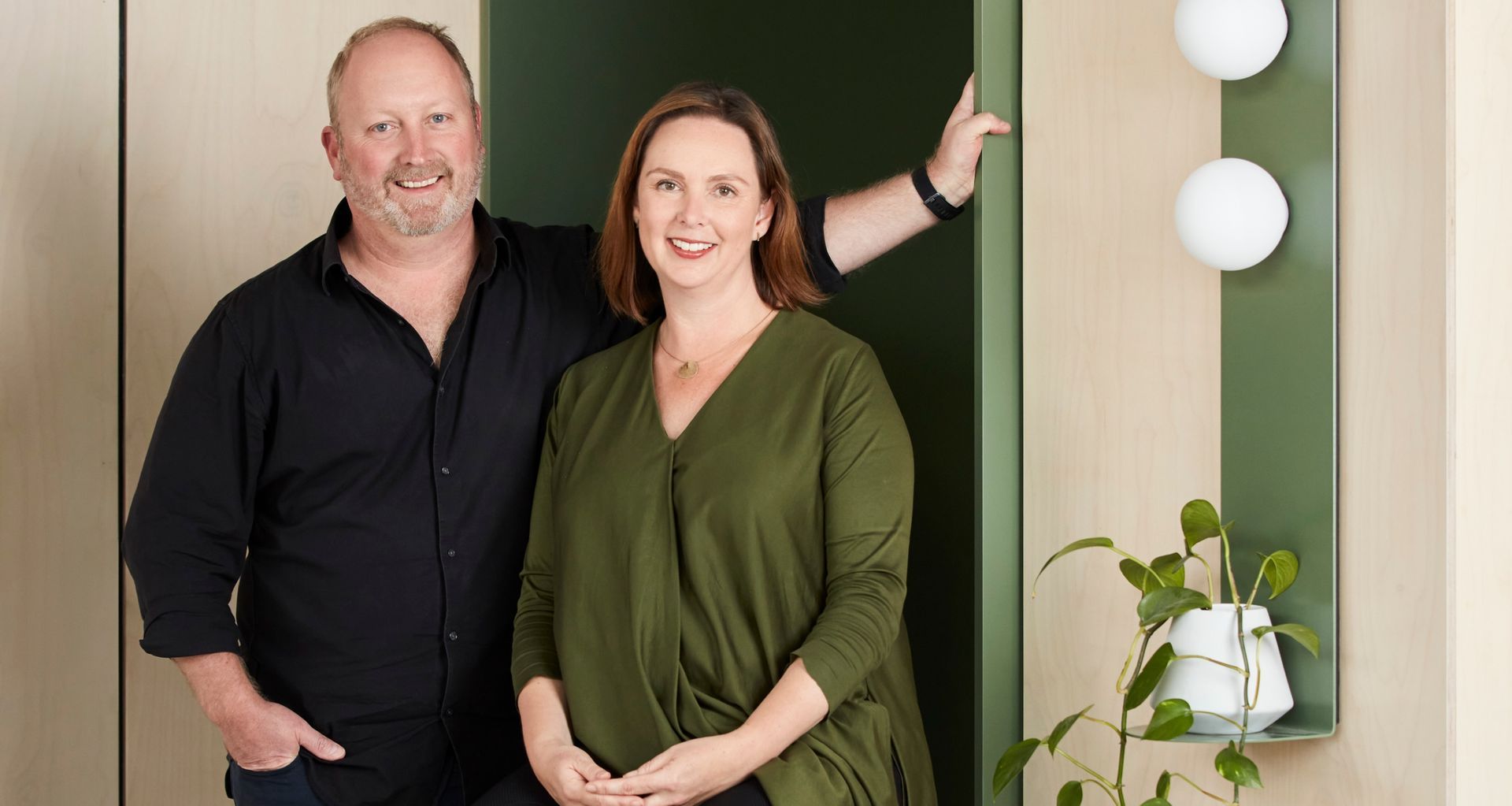 Architects Sarah Bryant and Richard Alsop.