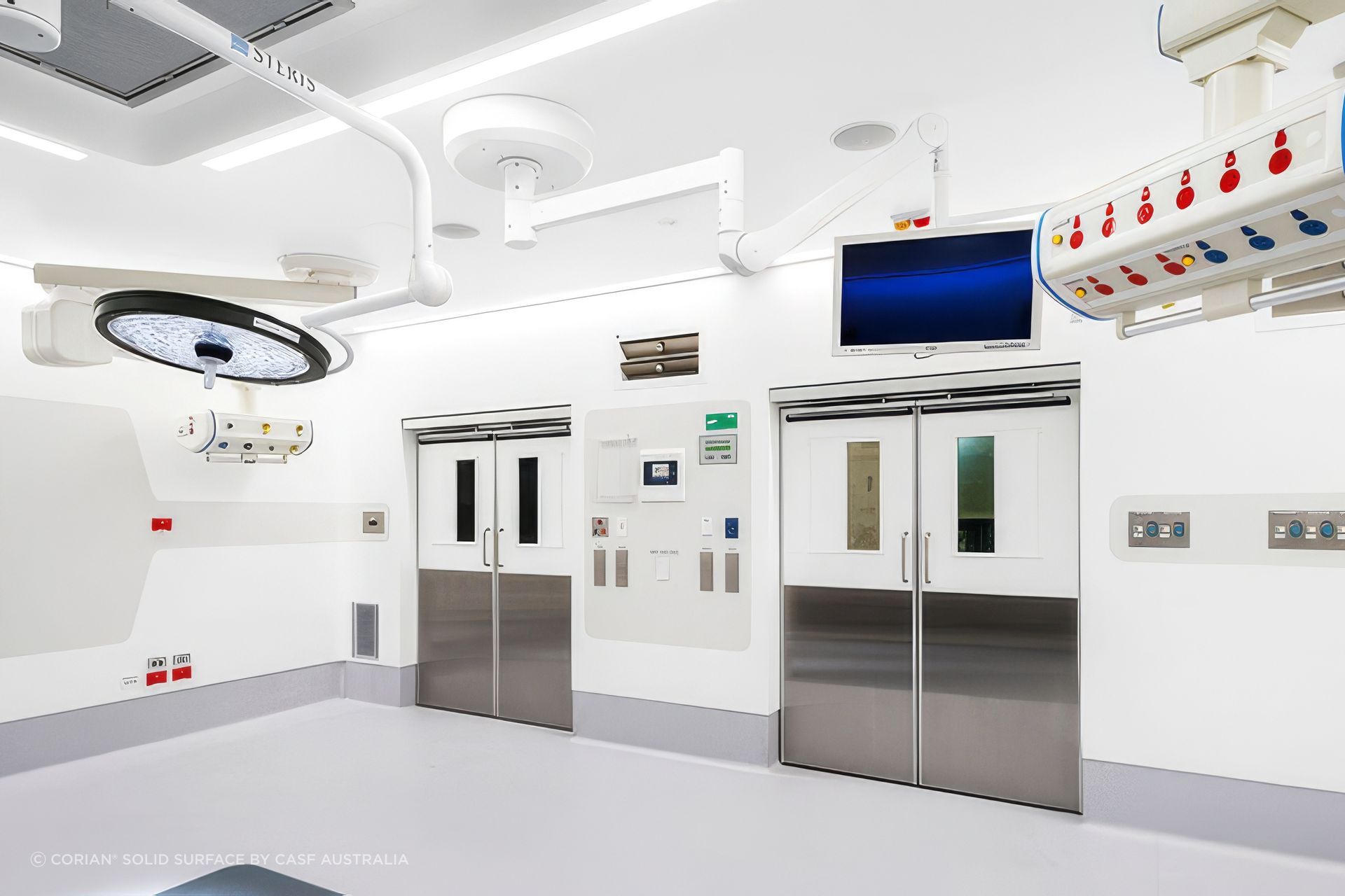 St Vincents Private Hospital | Corian® used in the operating theatre wall cladding.