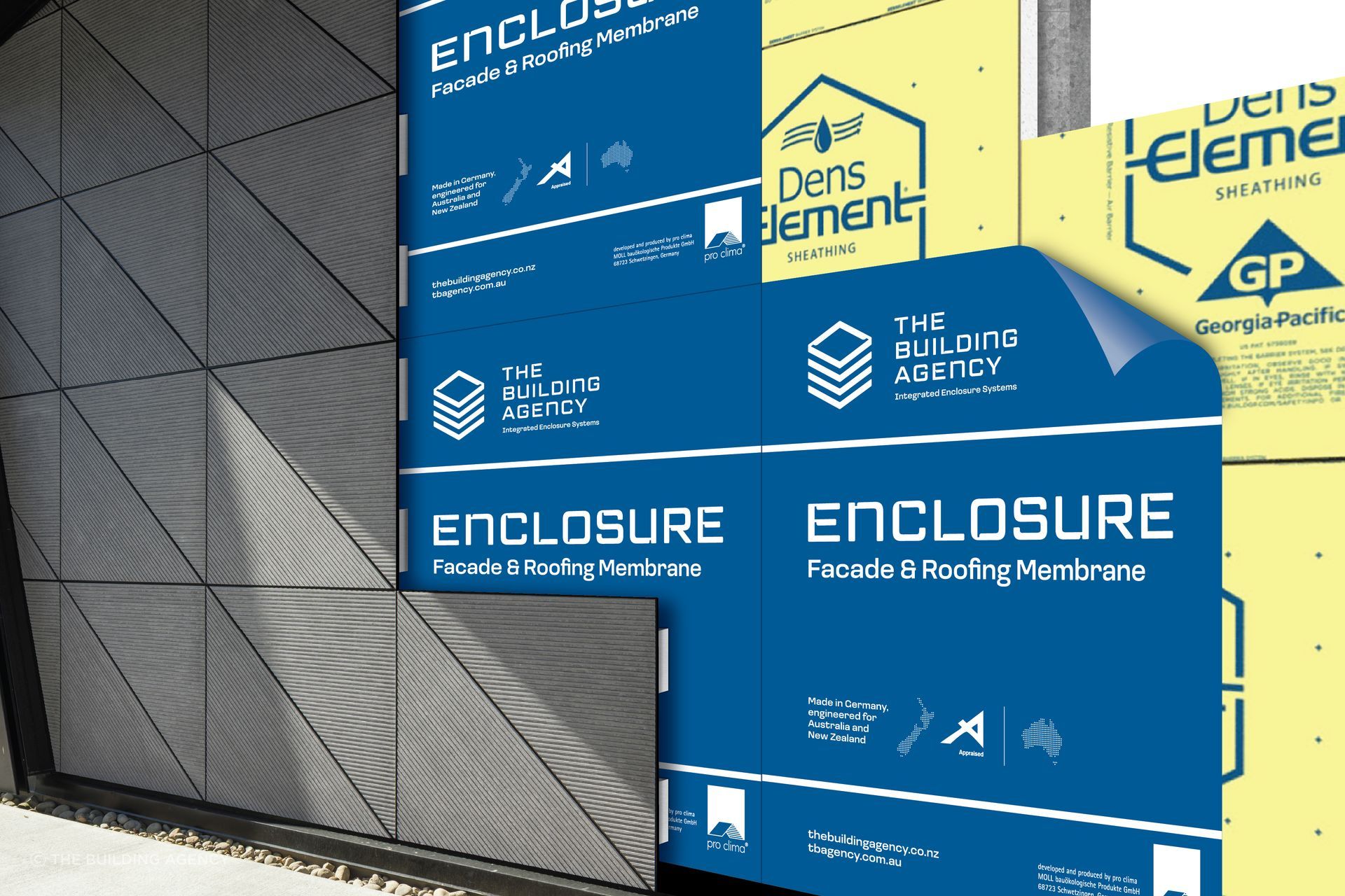 ENCLOSURE Sheathing & Cladding System from The Building Agency.
