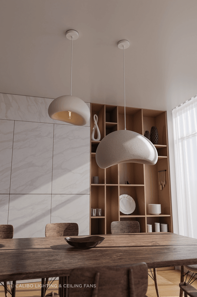 Cardinal Organic Textured Resin Pendant Light