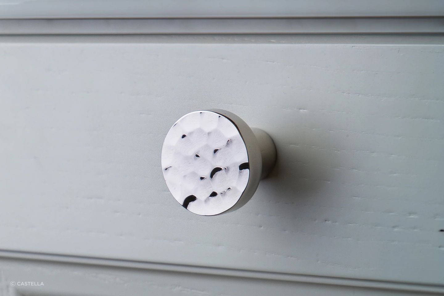 Castella Tarn Knob in Polished Nickel