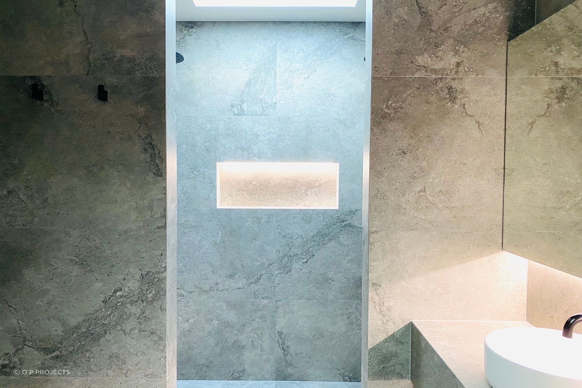 Auburn Bathroom by O P Projects