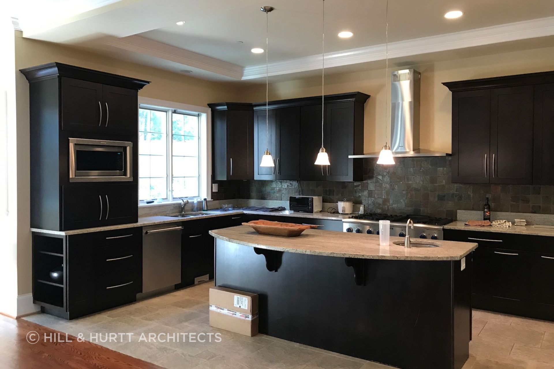 Before: the home's original kitchen design
