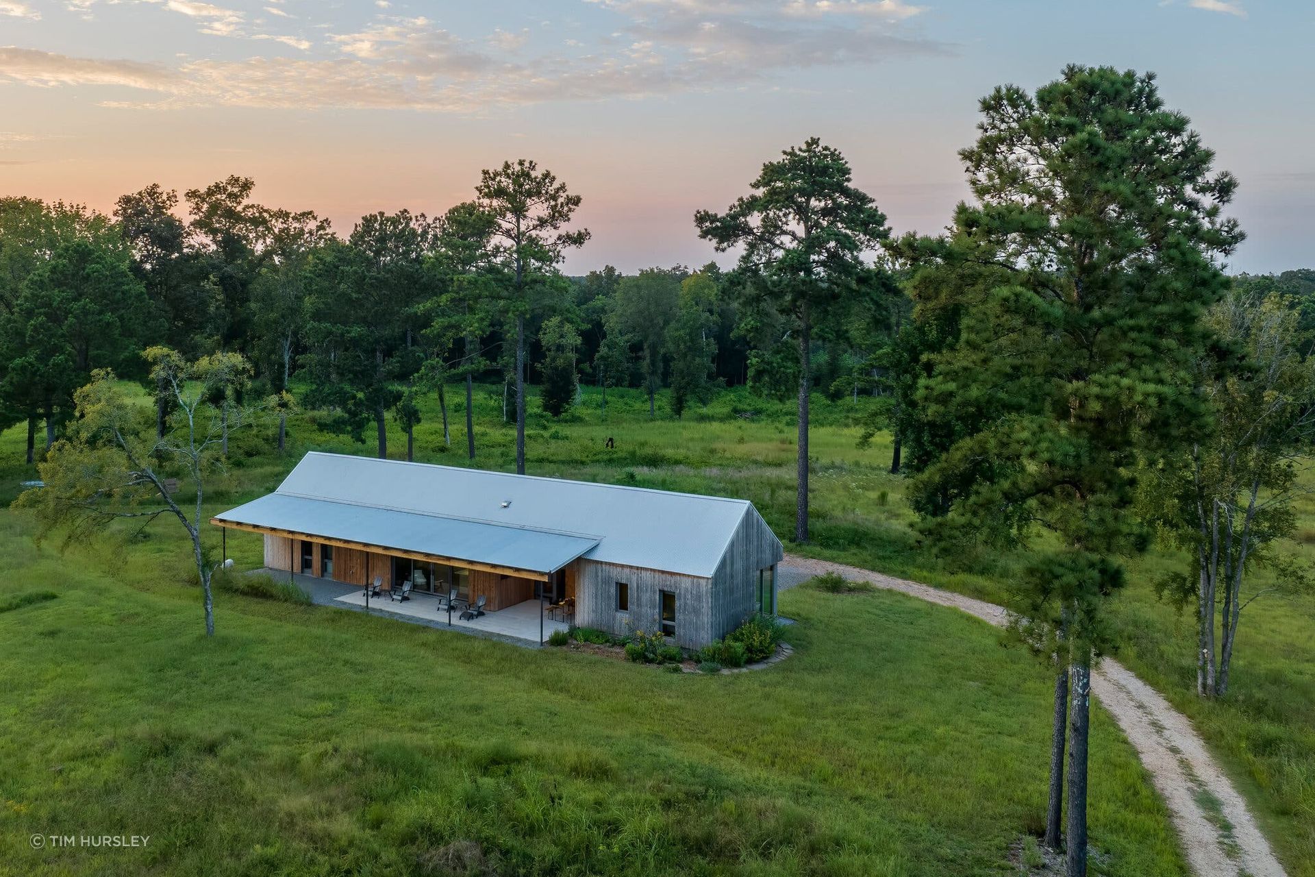 The home, inspired by Amish-built pole barns and tobacco drying sheds, is “a very agrarian form,” Mr. Filippelli said.