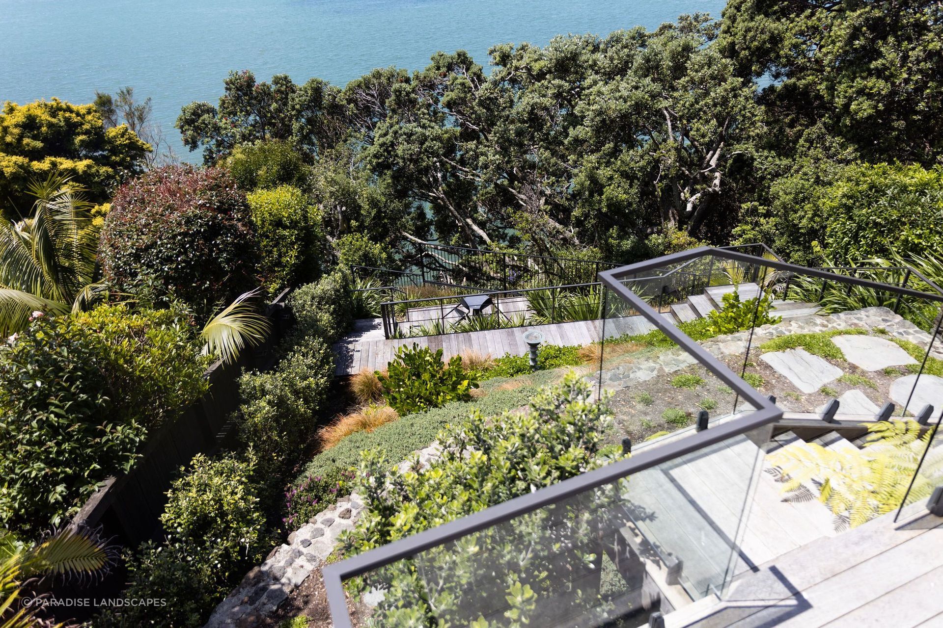 Steep sites provide an opportunity to play with levels and layers.
