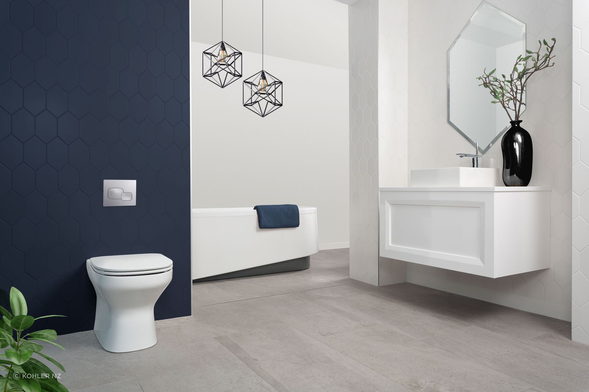 The ModernLife Wall-Faced Toilet is a great example of an high-spec toilet with features like a nightlight and fragrance dispenser