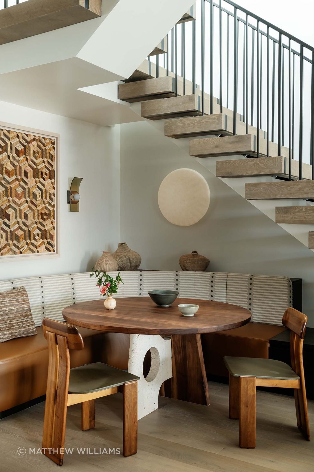 This Manhattan pied-a-terre project was a very texture-driven one with clients who were drawn to soft, cushiony fabrics, like mohair velvet and shearling.