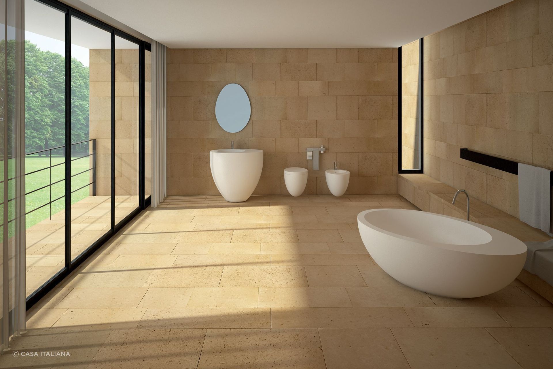 More innovative modern design with the Le Giare Wall Hung Toilet and Bidet by cielo