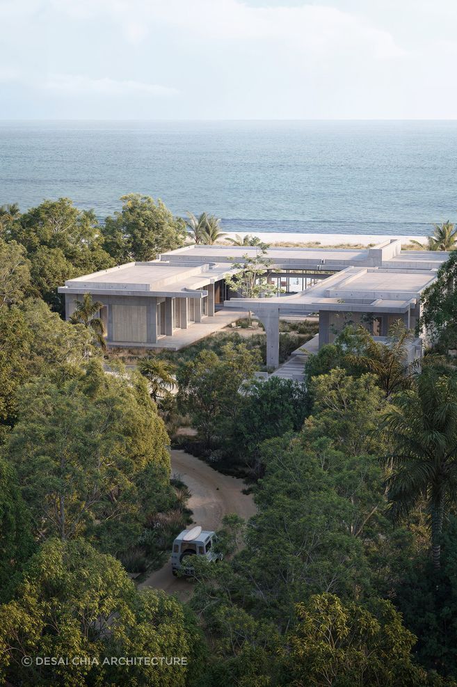 Caribbean House by Desai Chia Architecture, Concept (planned for construction) on a remote Caribbean island